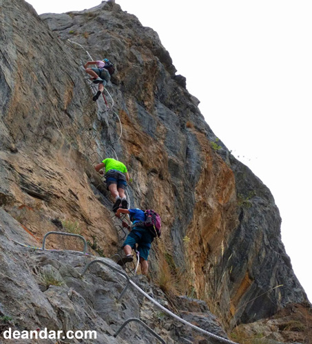 V&iacute;a ferrata de Valde&oacute;n. Foto: deandar.com